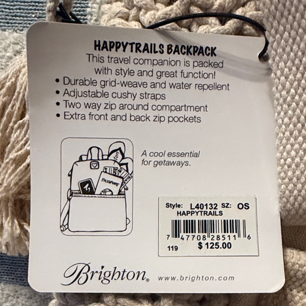 NWT Macrame Backpack - Picture 8 of 8